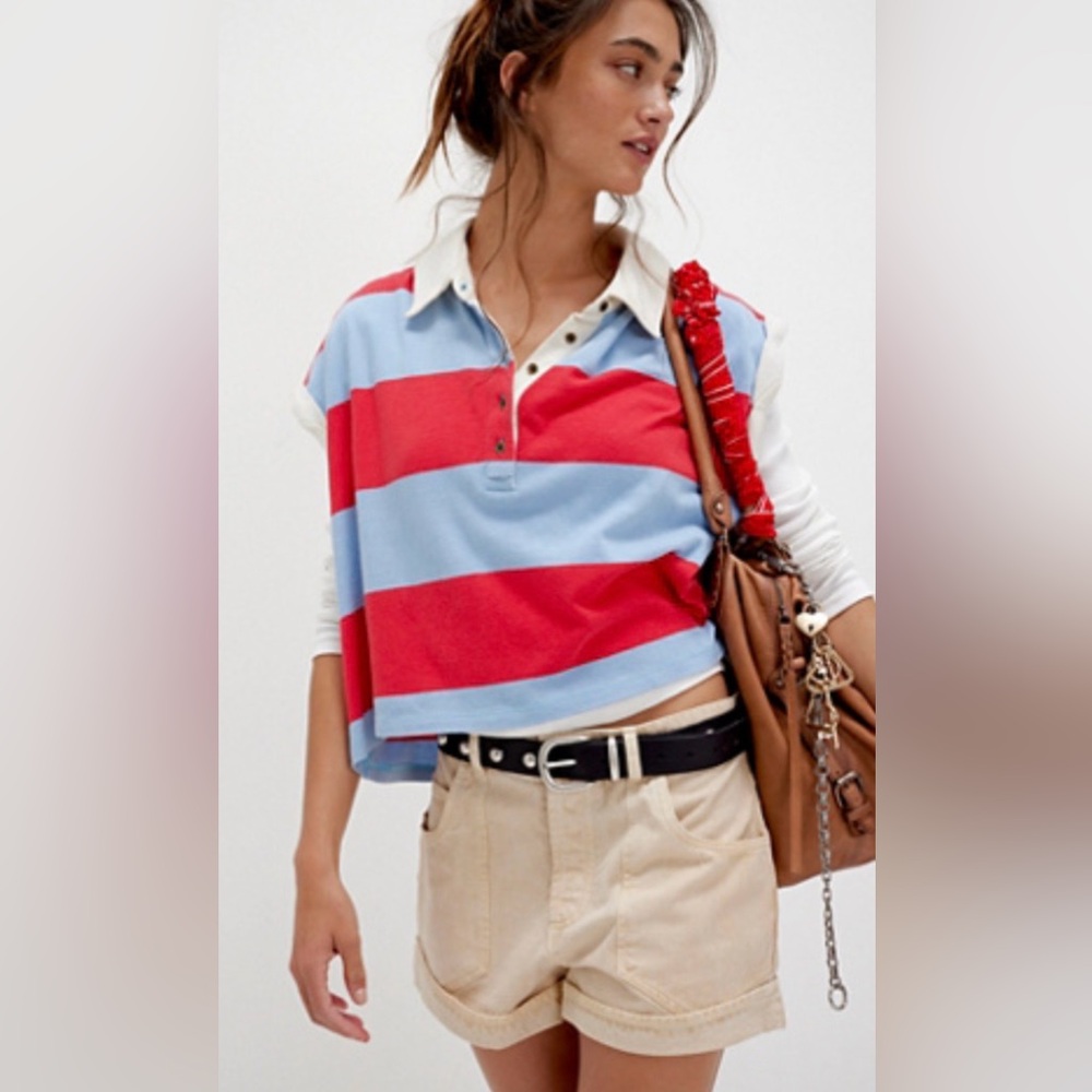 NWT FREE PEOPLE WE THE FREE DUST IN THE WIND CHINO SHORTS